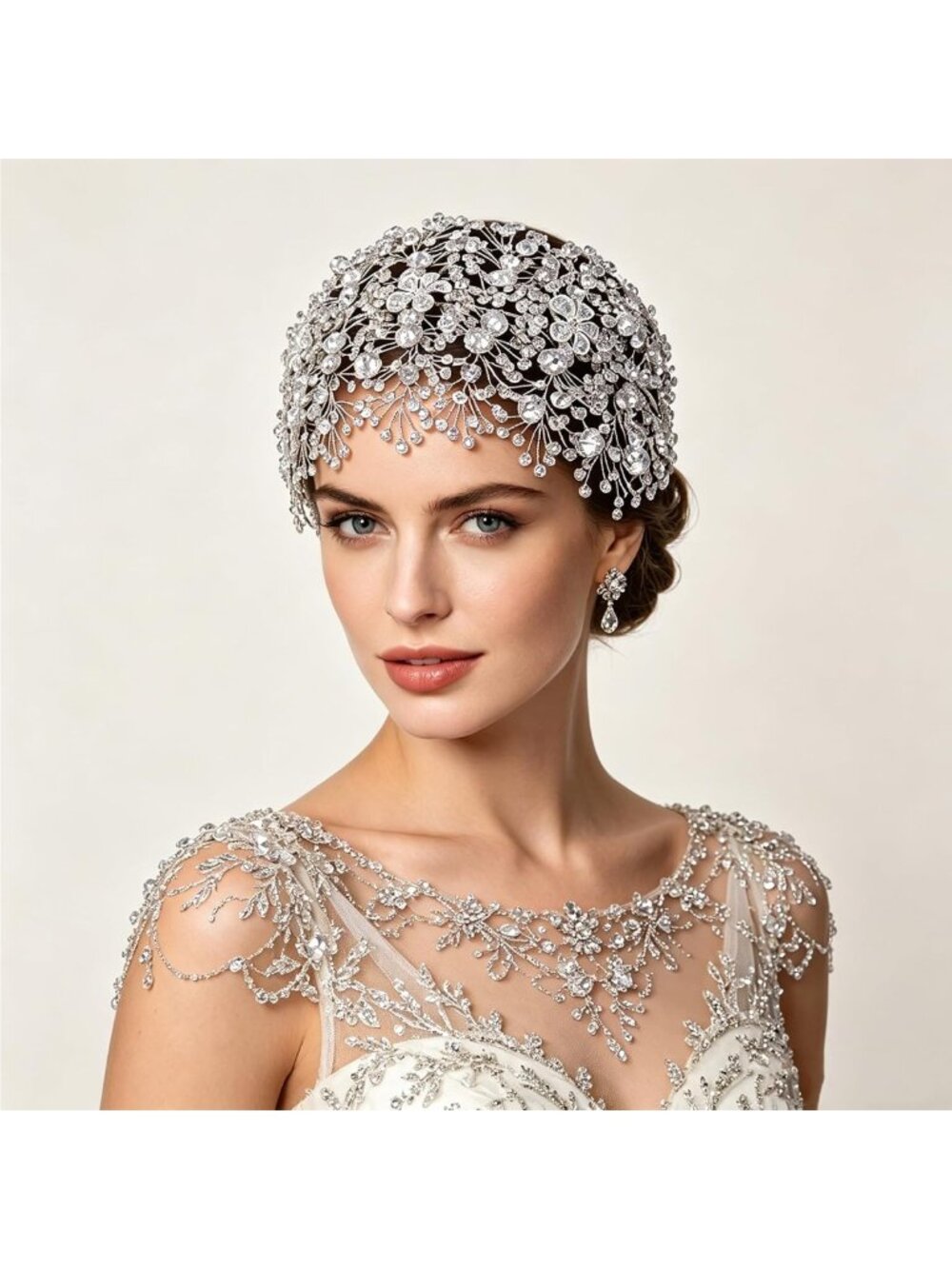Handmade Rhinestone Bridal Headpiece | Elegant Wedding Headband for Women